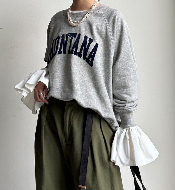  「【WEB限定】ロゴラグランワイドプルオーバー」|Tシャツ・カットソー|