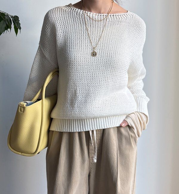  「【新色追加！】コットンローゲージプルオーバー」|ニット・セーター|