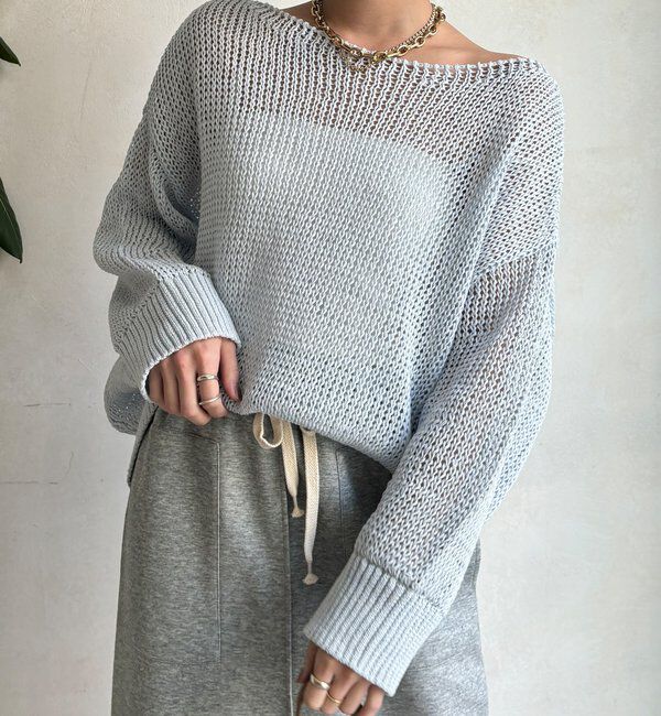  「【新色追加！】コットンローゲージプルオーバー」|ニット・セーター|