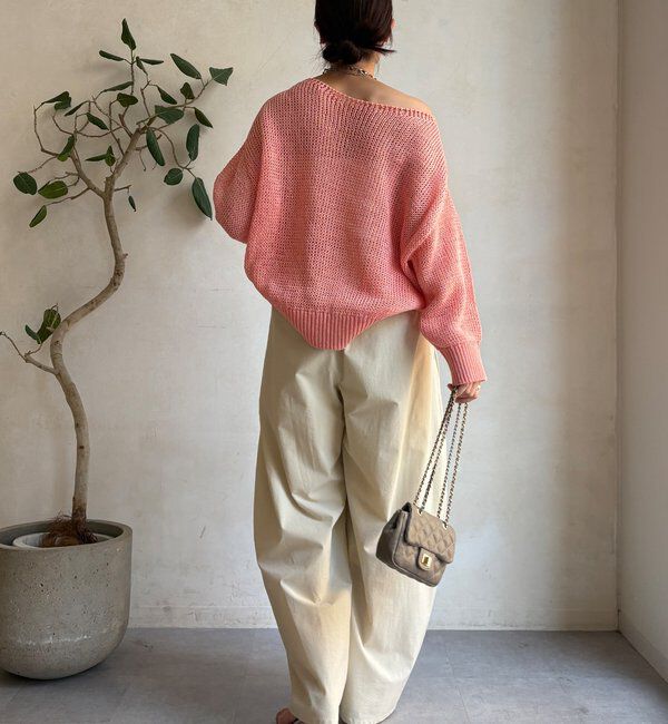  「【新色追加！】コットンローゲージプルオーバー」|ニット・セーター|