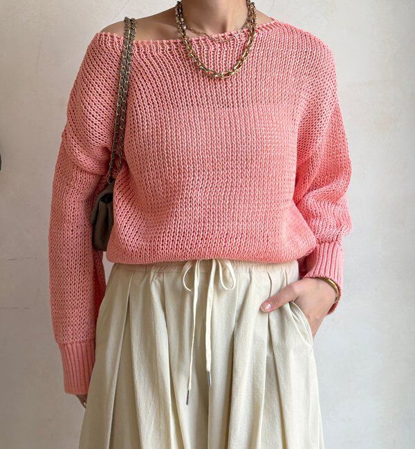  「【新色追加！】コットンローゲージプルオーバー」|ニット・セーター|