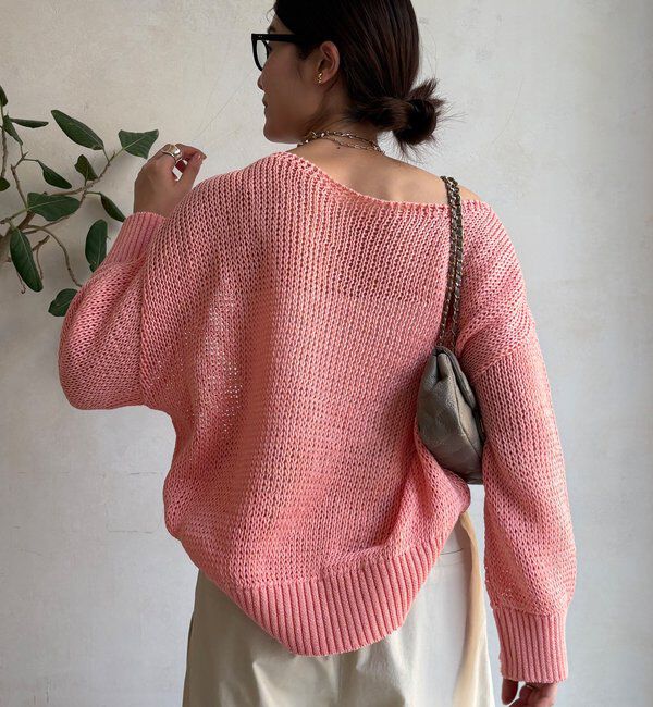  「【新色追加！】コットンローゲージプルオーバー」|ニット・セーター|