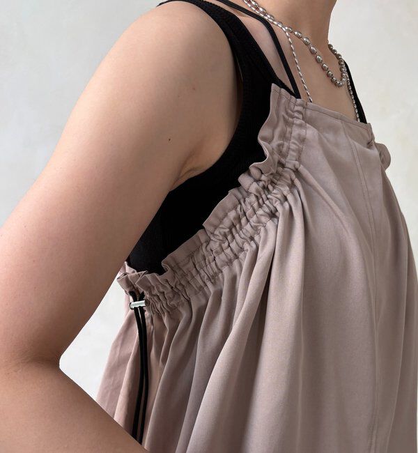  「【セットアップ可能】リヨセルツイルフリルキャミ」|シャツ・ブラウス|