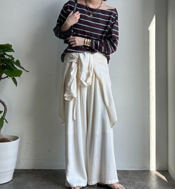  「マルチボーダーオフショルTEE」|Tシャツ・カットソー|