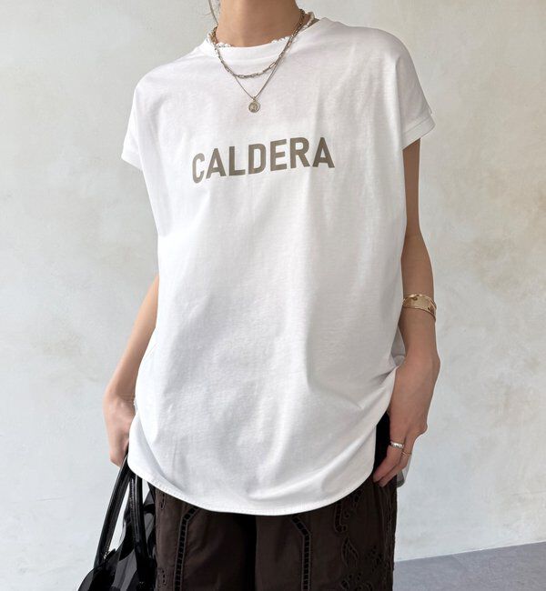  「【WEB限定】前後ロゴフレンチスリーブTEE」|Tシャツ・カットソー|