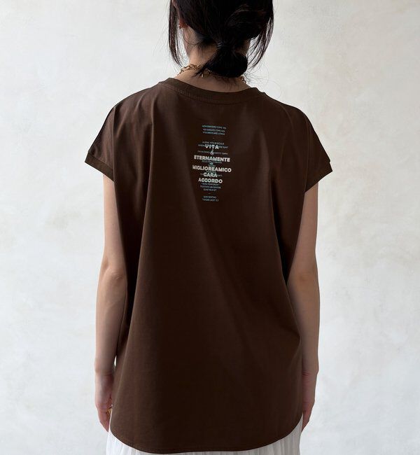  「【WEB限定】前後ロゴフレンチスリーブTEE」|Tシャツ・カットソー|