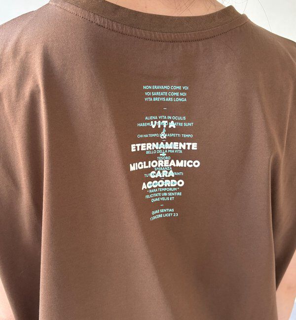  「【WEB限定】前後ロゴフレンチスリーブTEE」|Tシャツ・カットソー|