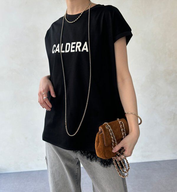  「【WEB限定】前後ロゴフレンチスリーブTEE」|Tシャツ・カットソー|