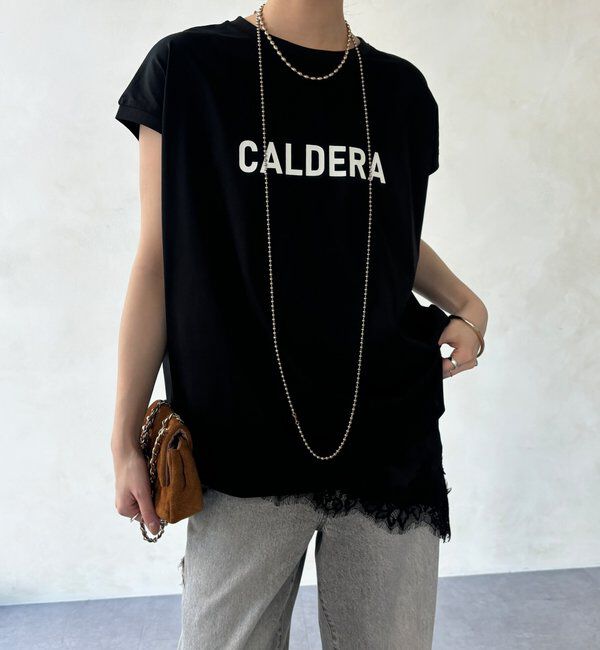  「【WEB限定】前後ロゴフレンチスリーブTEE」|Tシャツ・カットソー|