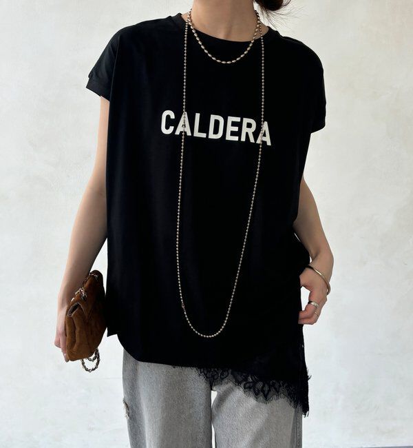  「【WEB限定】前後ロゴフレンチスリーブTEE」|Tシャツ・カットソー|