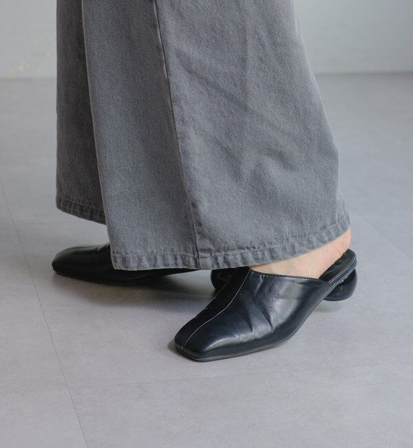  「【3サイズ】デニムタックワイドパンツ」|デニム|