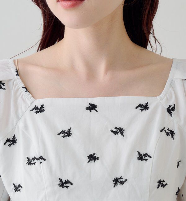  「【花柄&無地】フラワーバルーンブラウス」|シャツ・ブラウス|