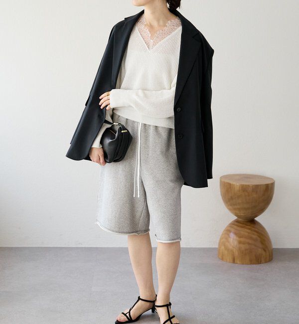  「【こなれ感抜群/接触冷感機能付き】ワイドショルダージャケット」|テーラードジャケット|