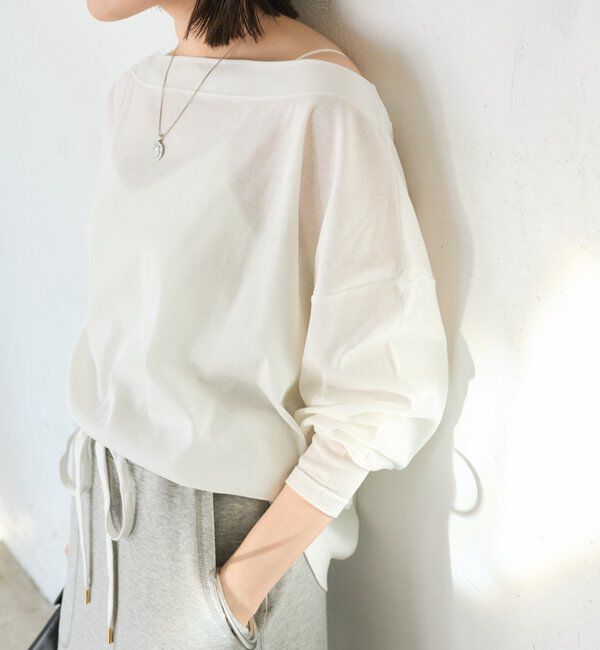  「予約【大人の肌見せに】シアードルマンカットソー」|Tシャツ・カットソー|オフホワイト