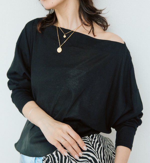  「予約【大人の肌見せに】シアードルマンカットソー」|Tシャツ・カットソー|