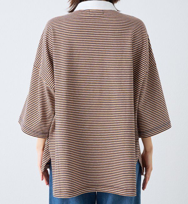  「予約【レトロな雰囲気に】マルチボーダーポロ」|Tシャツ・カットソー|