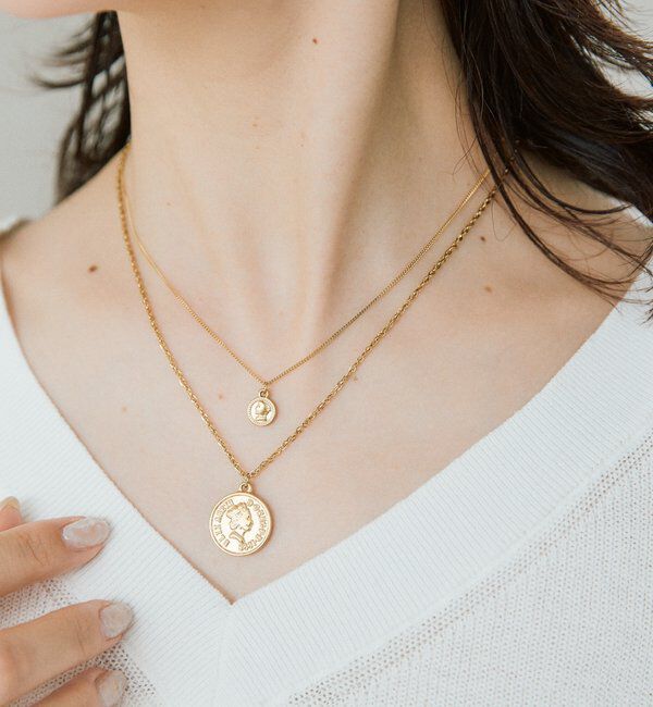 「【R.good（アールドットグッド）】ミドルコインショートネックレス」|ネックレス|