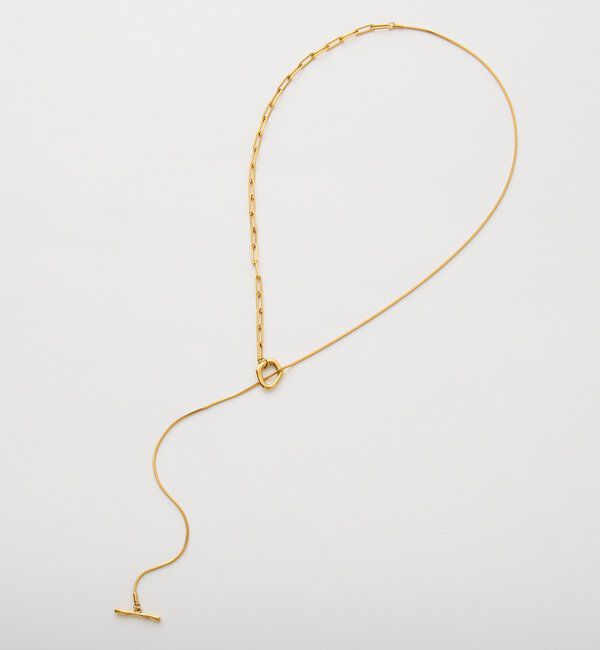  「【R.good（アールドットグッド）】スネーク&times;チェーンラリエット」|ネックレス|