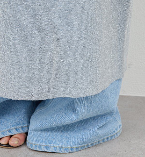  「ラメニットドレス」|ワンピース|