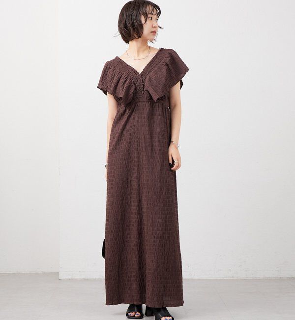  「シャーリングスクエアワンピース」|ワンピース|