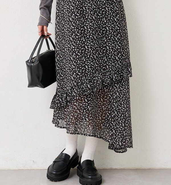  「フラワーヘムキャミワンピース」|ワンピース|