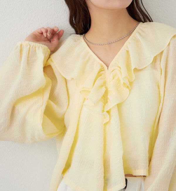  「フリルカシュクールブラウス」|シャツ・ブラウス|