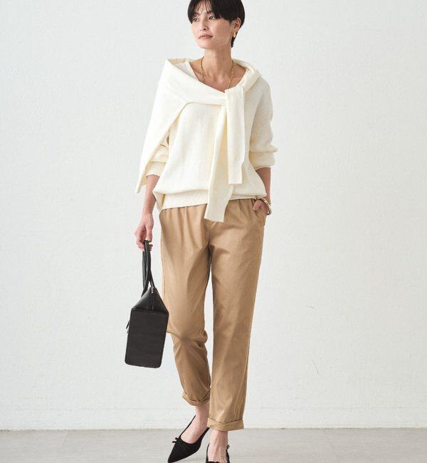  「裾ねじりパンツ」|チノ|