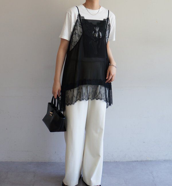  「レースシフォンキャミ」|シャツ・ブラウス|