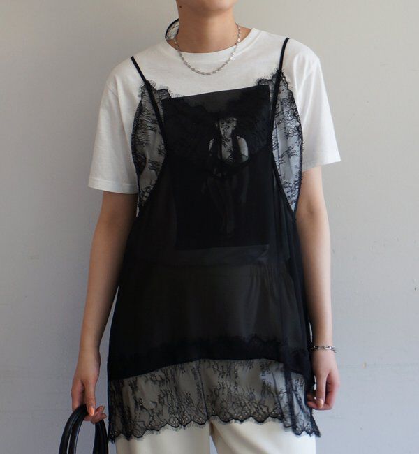  「レースシフォンキャミ」|シャツ・ブラウス|