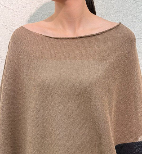  「【JAPAN MADE】アシメニットポンチョ」|ニット・セーター|
