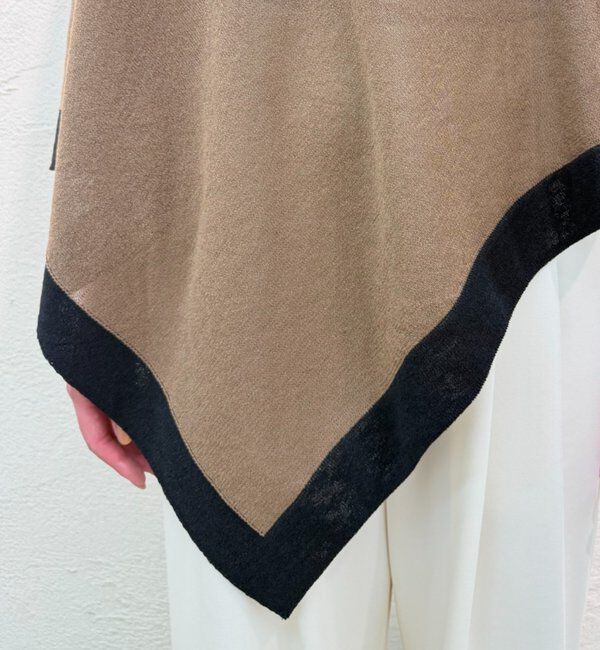  「【JAPAN MADE】アシメニットポンチョ」|ニット・セーター|