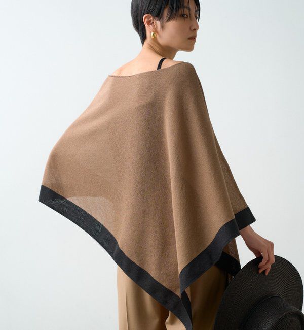  「【JAPAN MADE】アシメニットポンチョ」|ニット・セーター|