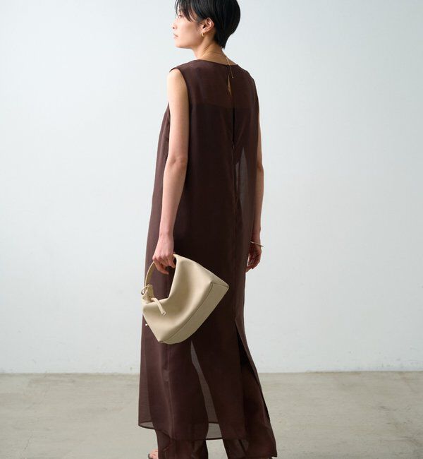  「【JAPAN MADE】シアーノースリワンピース」|ワンピース|