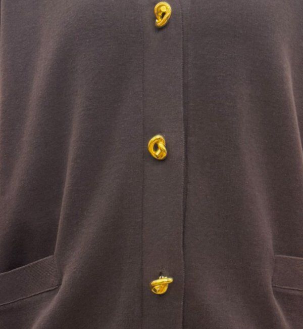  「ツイストボタンフレンチニットカーデ」|ニット・セーター|