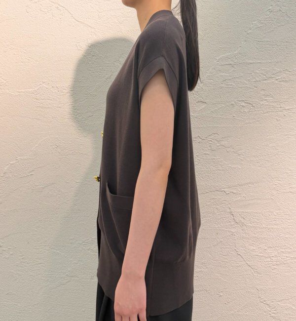  「ツイストボタンフレンチニットカーデ」|ニット・セーター|