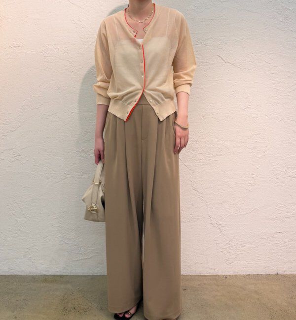  「シアーWカラーカーデ」|ニット・セーター|