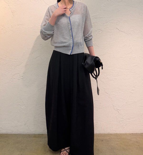  「シアーWカラーカーデ」|ニット・セーター|