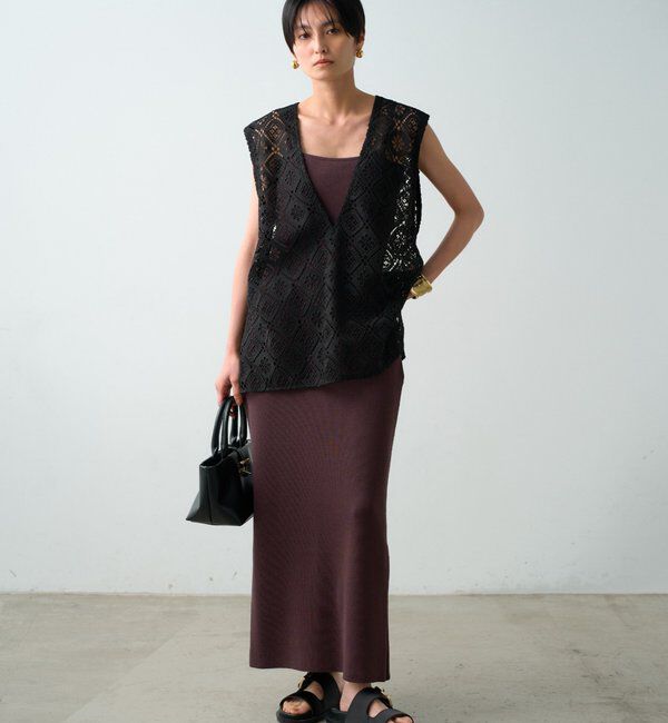  「ニットキャミワンピース」|ワンピース|