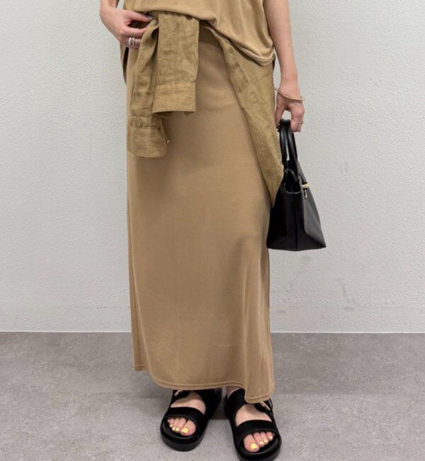  「ソフトカットスカート」|スカート|ベージュ