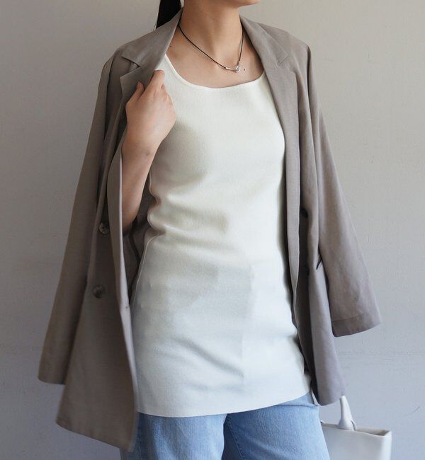  「チュニックニットタンク」|ニット・セーター|オフホワイト