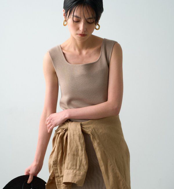  「チュニックニットタンク」|ニット・セーター|