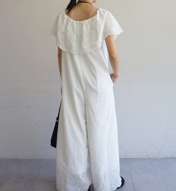  「コットンレースオールインワン」|ワンピース|