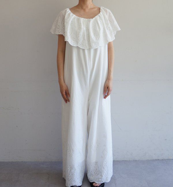  「コットンレースオールインワン」|ワンピース|