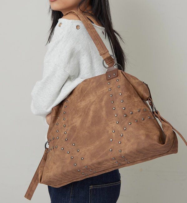  「STUDDED BOSTON BAG」|トートバッグ|