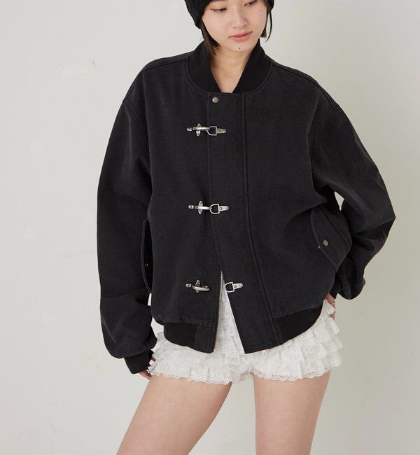  「【UNISEX】KOOKY'NファイヤーマンダックMA1」|ブルゾン・スタジャン|