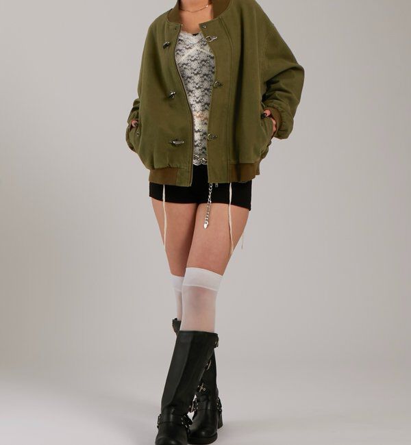  「【UNISEX】KOOKY'NファイヤーマンダックMA1」|ブルゾン・スタジャン|