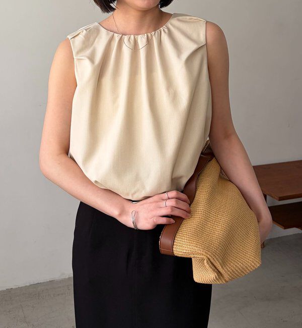  「【前後2WAY】ドロップリボンバルーンブラウス」|シャツ・ブラウス|エクリュ