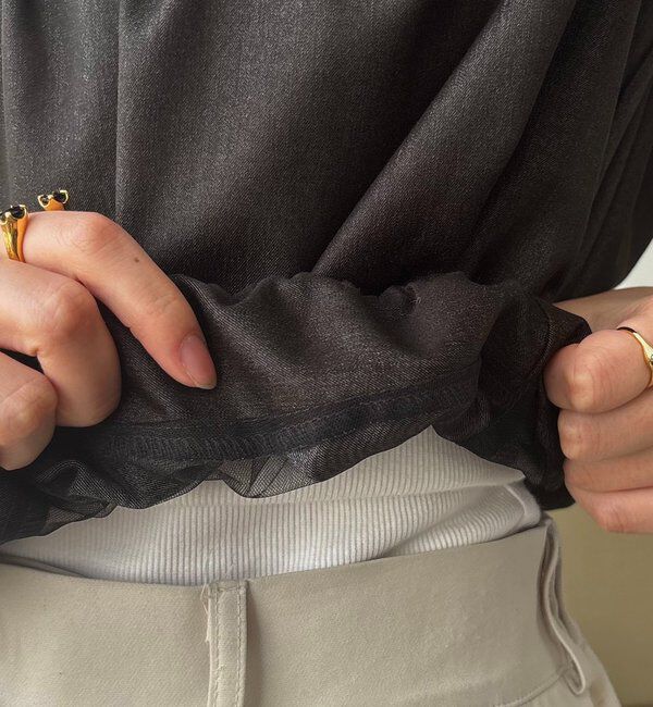  「【前後2WAY】ドロップリボンバルーンブラウス」|シャツ・ブラウス|