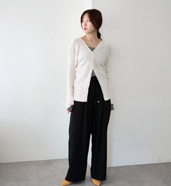  「ウエストデザインパンツ」|チノ|