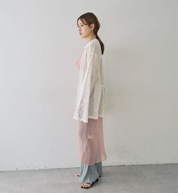  「絡みレースシャツ&times;ビスチェSET」|Tシャツ・カットソー|